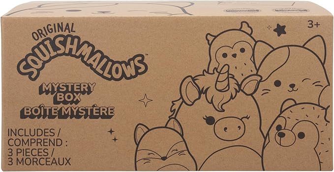 Squishmallows Original Mystery 3-Pack (8-Inch) – Official Jazwares Plush (Medium-Sized)