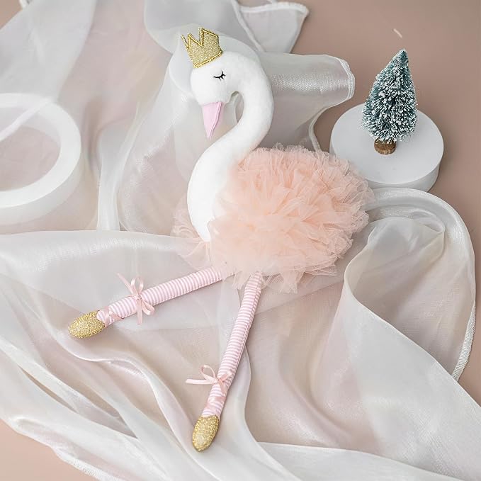 Plush Toy Stuffed Animals Ballet Swan for Girls 12in Tall, Stuffed Animals for Kids