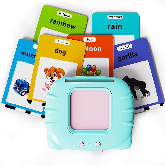 Lapare Audible Educational Toy with Music for Toddlers Age 1 2 3 4 5, 252 Sight Words Flash Cards Kindergarten Toy for Kids to Learn Alphabet Number Color Shapes and More