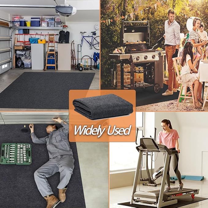 10.2 * 8.2 FT Outdoor Storage Shed Mat, Waterproof Storage Shed Flooring Mat, Anti-Slip Patio Furniture Floor Scratch Prevention Mat, Dustproof Outdoor Carport Mat
