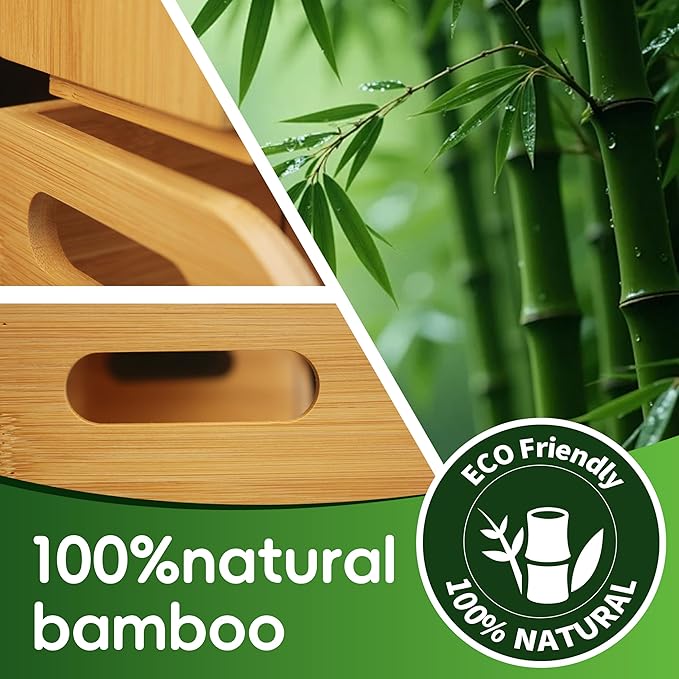 Bamboo Tea Organizer – Stackable Collection (3Tier)