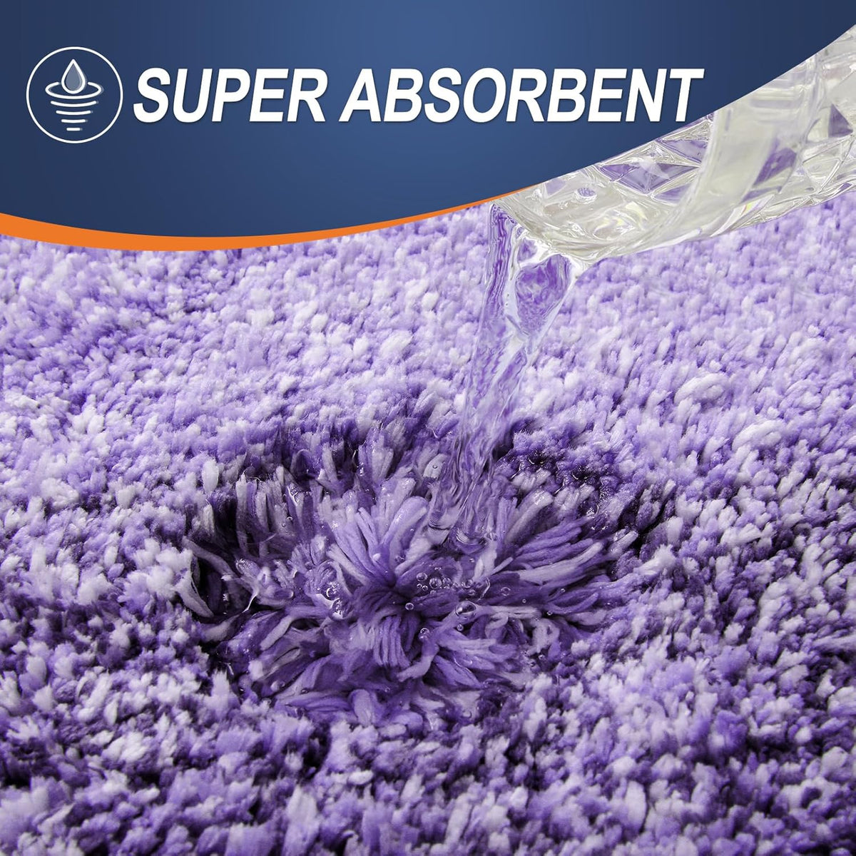 OLANLY Bathroom Rugs Mat 30x20, Extra Soft Absorbent Microfiber Bath Rugs, Rubber Backing, Quick Dry, Machine Washable Bath Mats for Bathroom Floor, Tub and Shower, Home Decor Accessories, Violet