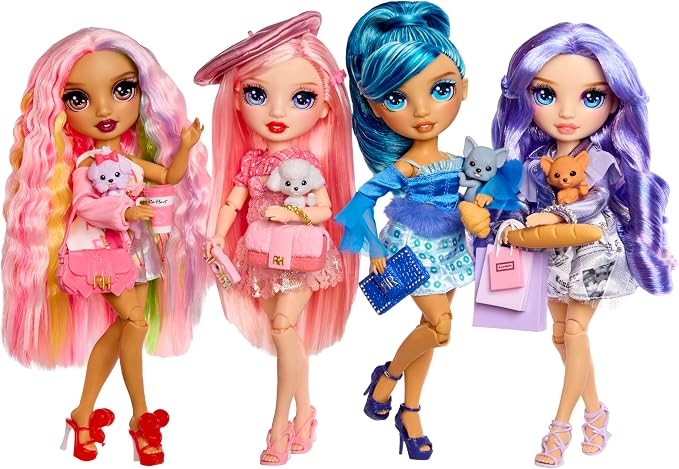 Rainbow High Pretty in Paris Fashion - Bella Parker (Pink), Rainbow 11" Fashion Doll with Outfit, Stylish Handbag, Girls Toy Gift for Kids Ages 4-12 Years