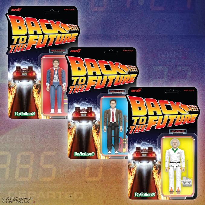 Super7 Reaction+ Back to the Future Marty McFly (1985) - 3.75" Back to the Future Action Figure with Accessories - Classic '80s Movie Collectibles and Retro Toys