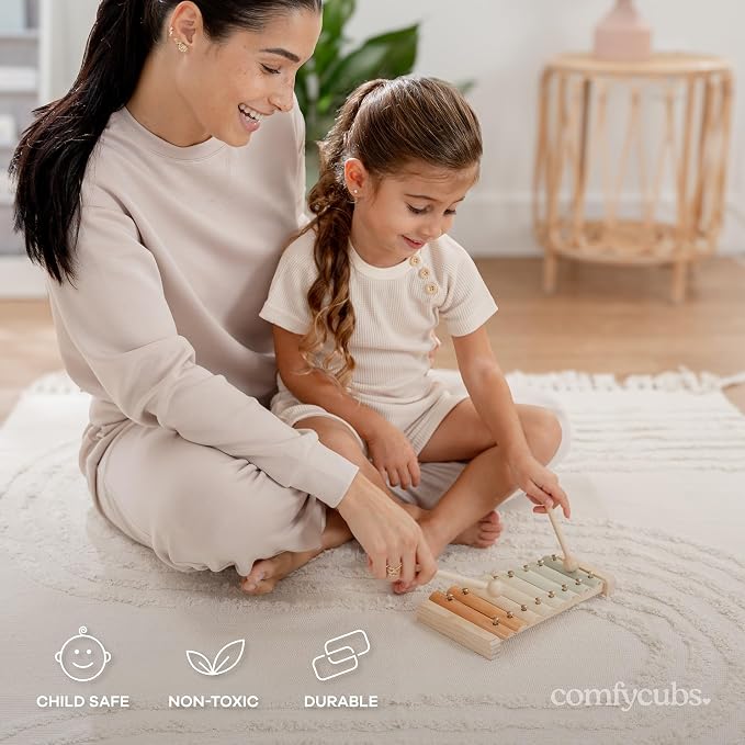 Comfy Cubs Xylophone for Kids - Early Childhood Development Musical Toys for 3 Years Old and Above - Colorful Kids Musical Instruments, Non-Toxic, Durable Percussion Instrument for Toddler Learning