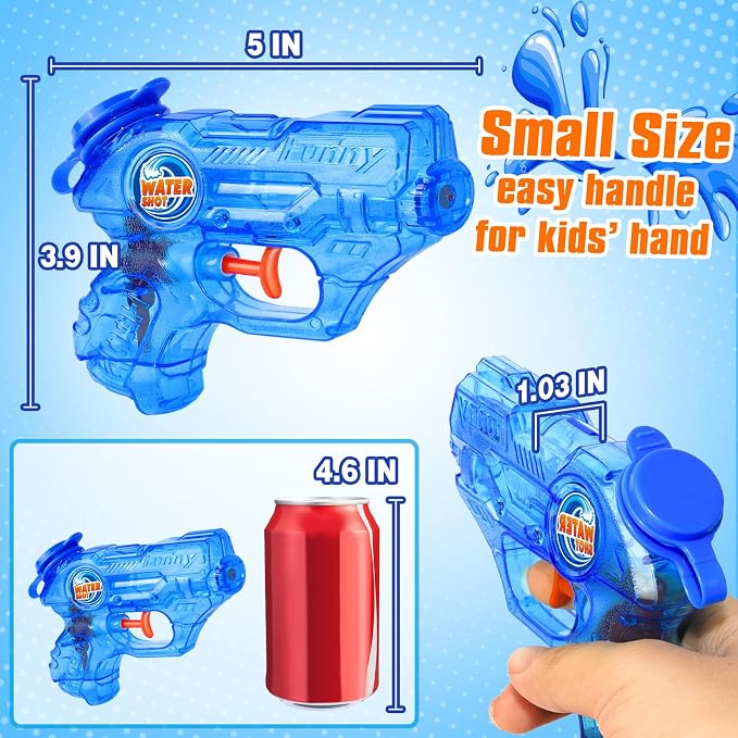 Mini Water Gun for Kids Toddler: Water Guns Soaker Squirts Blasters with Trigger for Boys Girls Summer Outdoor Swimming Pool Water Fighting Toys