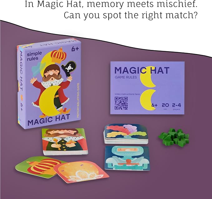 Fun Card Games Bundle for Kids 5+ | 3 Games Included | Fun Educational Card Games | Help to Train Memory, Imagination and Creativity | Recommended by Teachers | 2-6 Players | 10 min Playtime