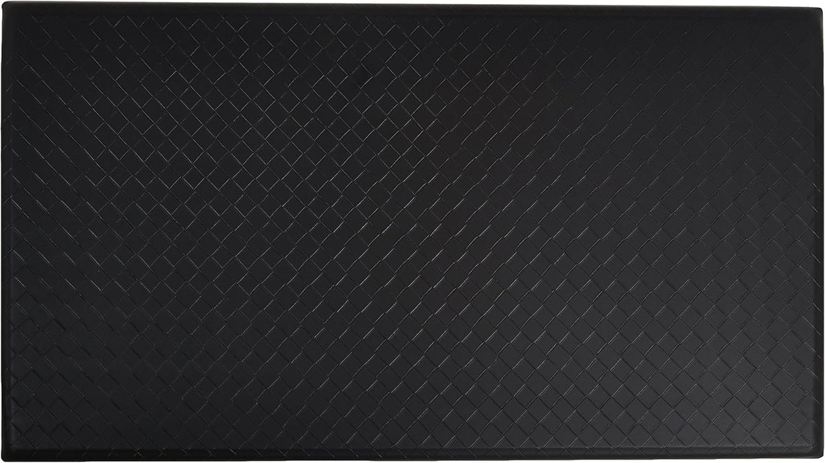 Amazon Basics Anti-Fatigue Standing Mat, Non-Slip, Comfort Mat for Home and Office, 20W x 36L x 0.6Th in, Black, 1-Pack