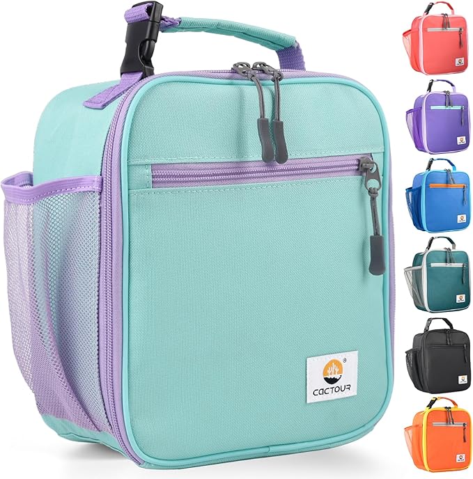 Lunch Box Kids,Premium Insulated Lunch Bag for Girls Boys,Soft Bag Mini Cooler Back to School Thermal Reusable Lunch Bag for Work School Picnic (Light Green)