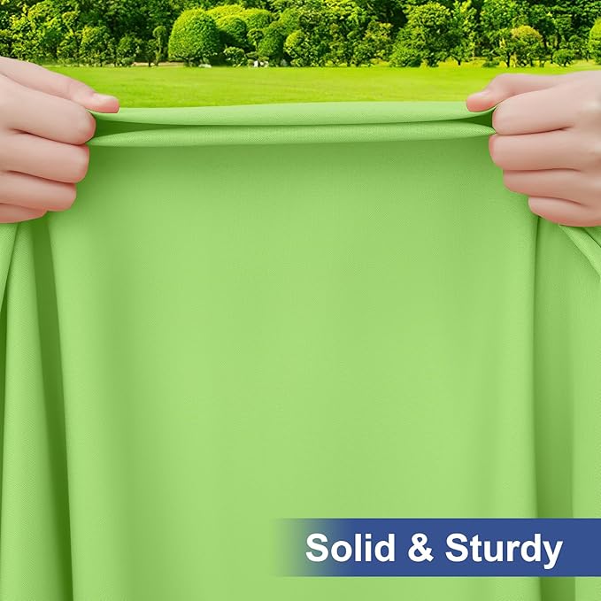 homing Rectangle Table Cloth Cover, Waterproof Polyester Elastic Fitted Tablecloth, Fits for 8 Foot Folding Tables, Washable Table Protector for Picnic, Camping, Outdoor (Lime Green, 30" x 96")