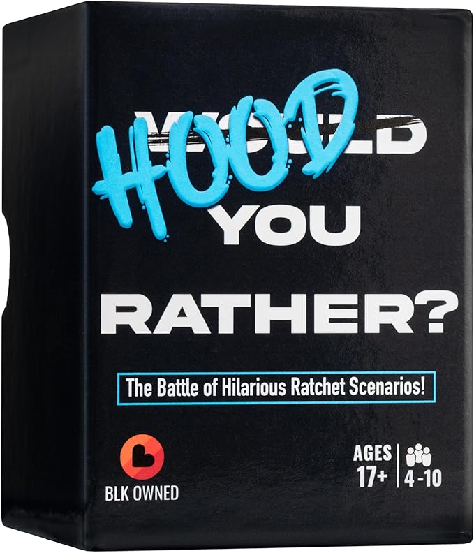 Doin' The Most - Hood You Rather: Urban Black Culture Party. Games for Adults with an Unforgettable Hood Spin on Fun Card Game for Game Night. 200 Mind-Blowing Cards. Ages 17+