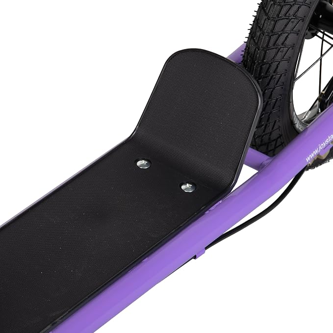 JOYSTAR Kick Scooter for Kids 5+ Teens & Youth, Lightweight Kids Scooter with Adjustable Handlebar, 2 Wheel Scooter for Boys & Girls, 12" Inflatable Wheels Rear Drum Brakes