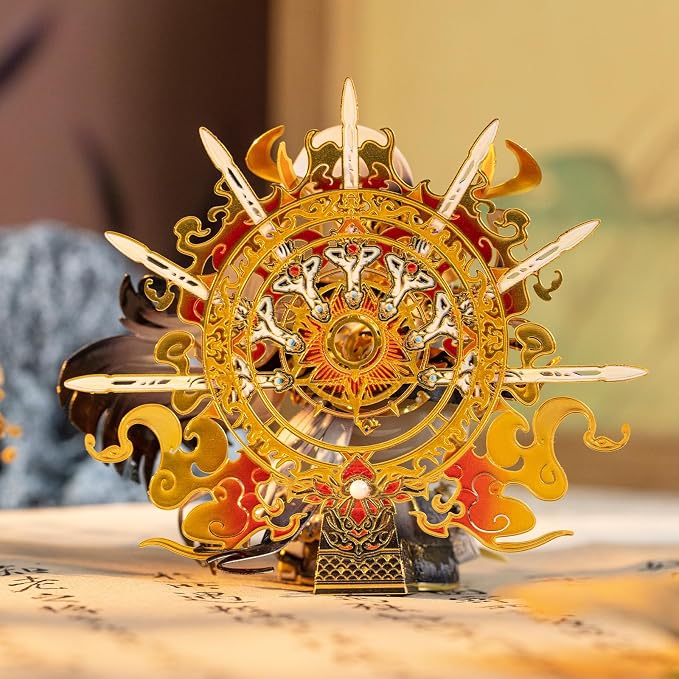 MU 3D Metal Puzzles for Adult The Cat Figure Model Series King of Sword The Emperor Kitten Kitty, Metal Models Kits Miniature Building Hobby Birthday New Year Gifts Home Office Decor Collectibles