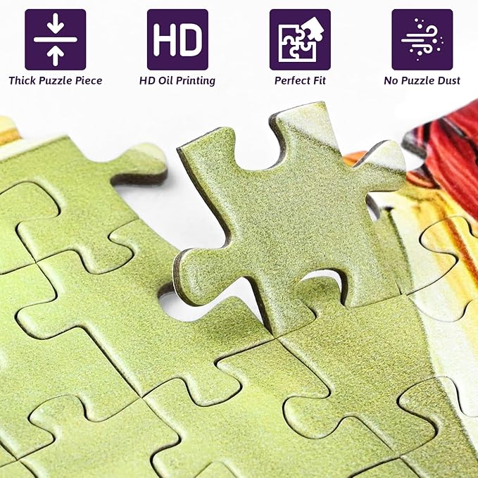 Vintage Truck Jigsaw Puzzle - Large 1000pcs Puzzle for Adults, Rustic American Flag Design, DIY Home Decor & Brain Teaser Game, for Holidays & Family Fun, Vintage Truck Theme