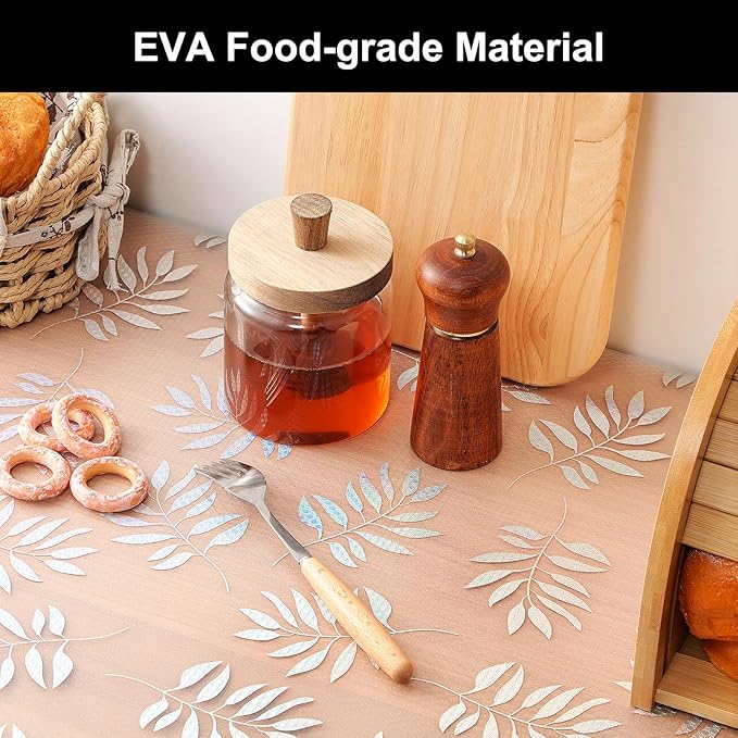 Cooyes Shelf Liner – Premium Non-Adhesive Cabinet & Drawer Liner for Kitchen – Waterproof Shelf Paper with Modern Pattern – Durable EVA Cabinet Mat – Easy to Cut （17.5" W x 360" L）