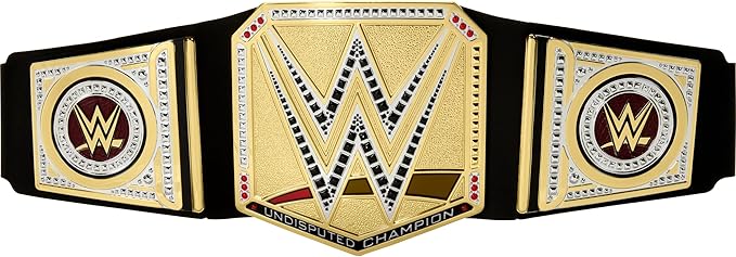Mattel WWE Championship Title, Undisputed WWE Universal Championship Role-Play & Costume Accessory, Wearable Leather-like Belt 3+ Feet