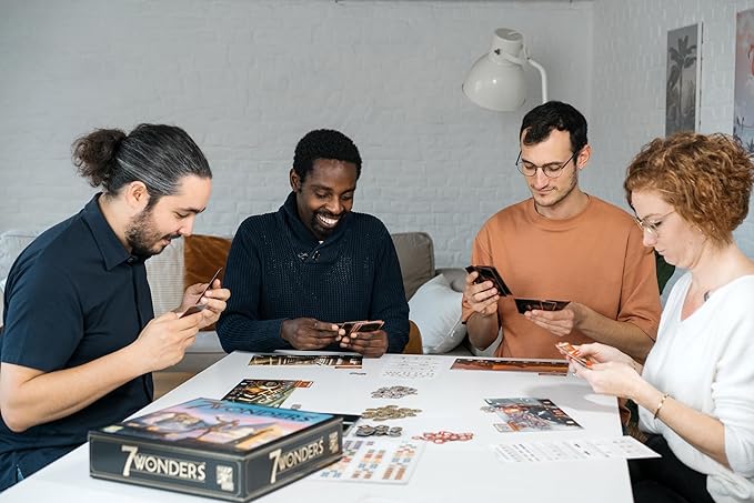 Asmodee 7 Wonders Board Game (New Edition) - Lead Your Civilization to Prosperity, Strategy Game for Kids and Adults, Ages 10+, 3-7 Players, 30 Minute Playtime