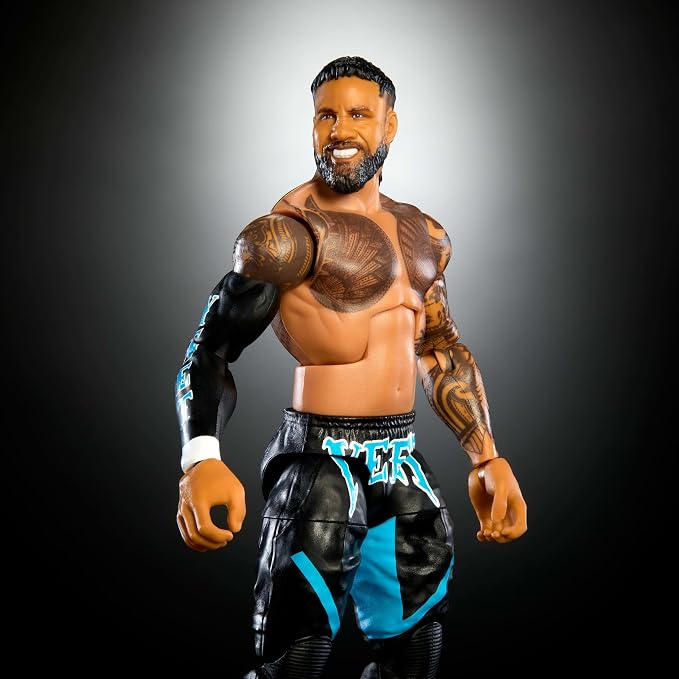 Mattel WWE Elite Action Figure & Accessories, Series #114 6-inch Collectible Jey USO with 25 Articulation Points & Swappable Hands