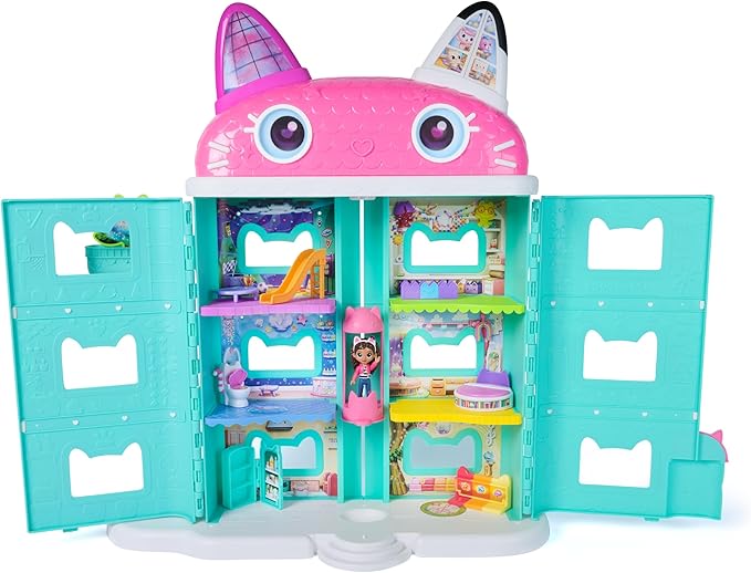 DREAMWORKS GABBY'S DOLLHOUSE: Gabby's Cat Dollhouse, Movie-Inspired Figure & Accessories, Toys for Boys & Girls Ages 3+