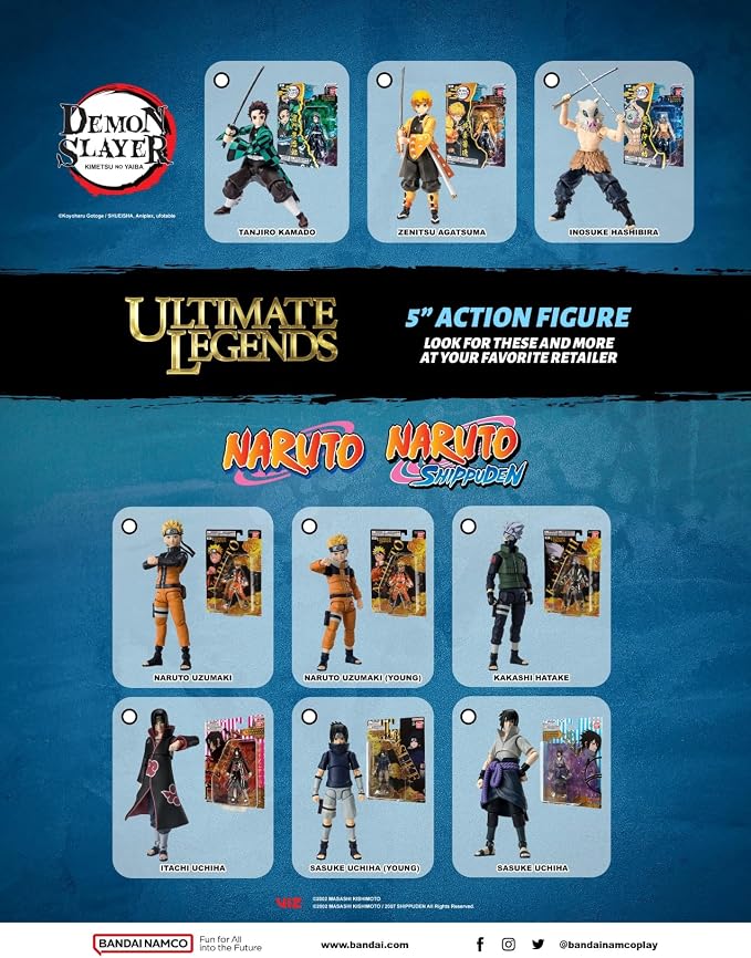 Ultimate Legends - Naruto - Sasuke Uchiha (Adult) 5" Action Figure