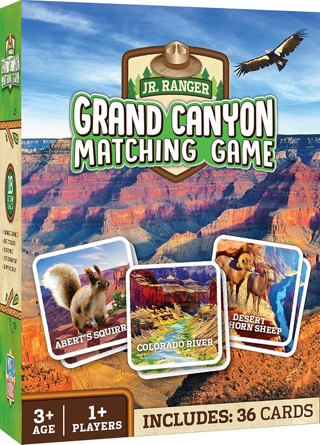 MasterPieces Officially Licensed National Parks Jr. Ranger Picture Matching Card Game for Kids and Families