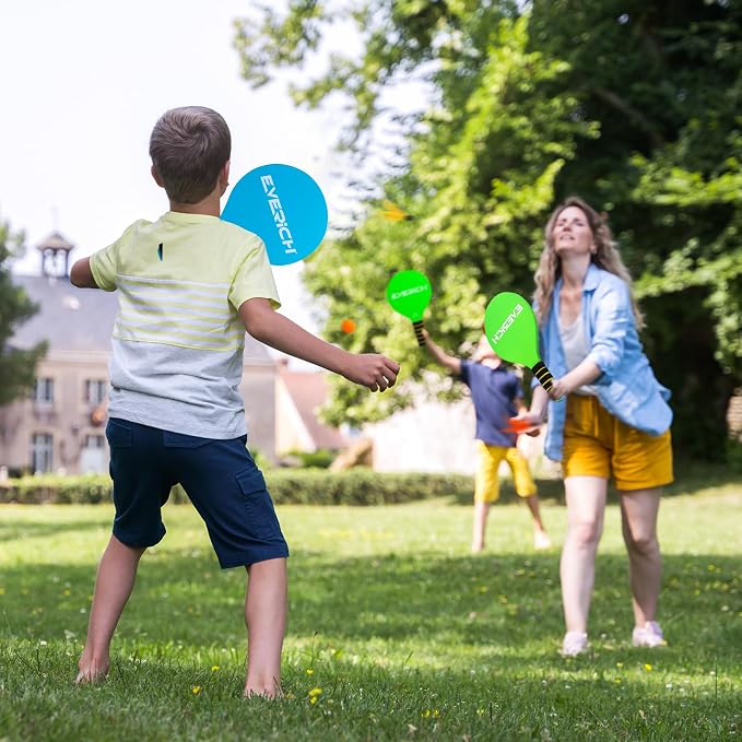 Toss and Catch Ball Set & Paddle Ball, Outdoor Games for Kids Toys, Christmas Family Games, Beach Pool Camping Yard Game Outside Toys, Gifts for Boys Girls 3 4 5 6 7 8 9 10 11 12 Years Old