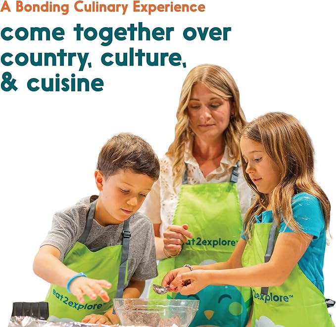 eat2explore Cooking Kits for Kids 17 Pcs – Interactive & Educational Kids Cooking Sets Real for Ages 5 and Up,3 Recipe Cards & Global Ingredients – Fun for Young Chefs (Japan Edition)