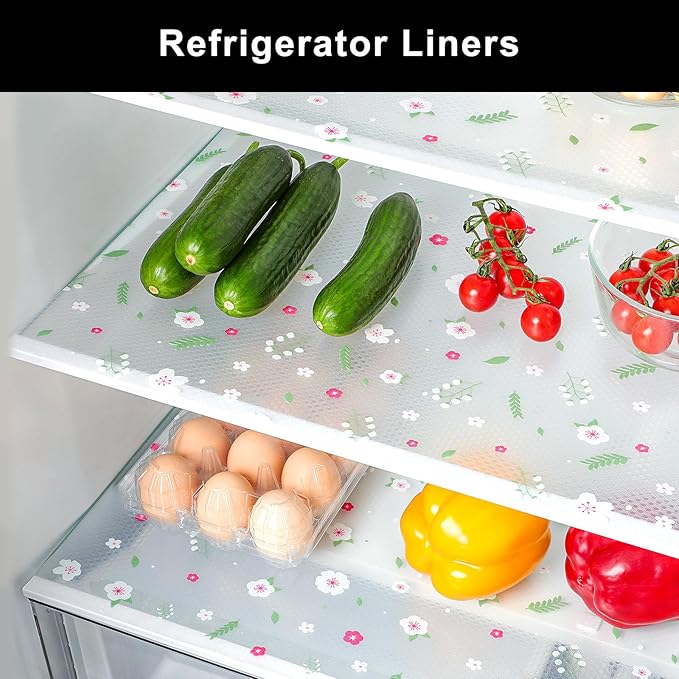 Cooyes Shelf Liner – Premium Non-Adhesive Cabinet & Drawer Liner for Kitchen – Waterproof Shelf Paper with Modern Pattern – Durable EVA Cabinet Mat – Easy to Cut （12" W x 240" L）