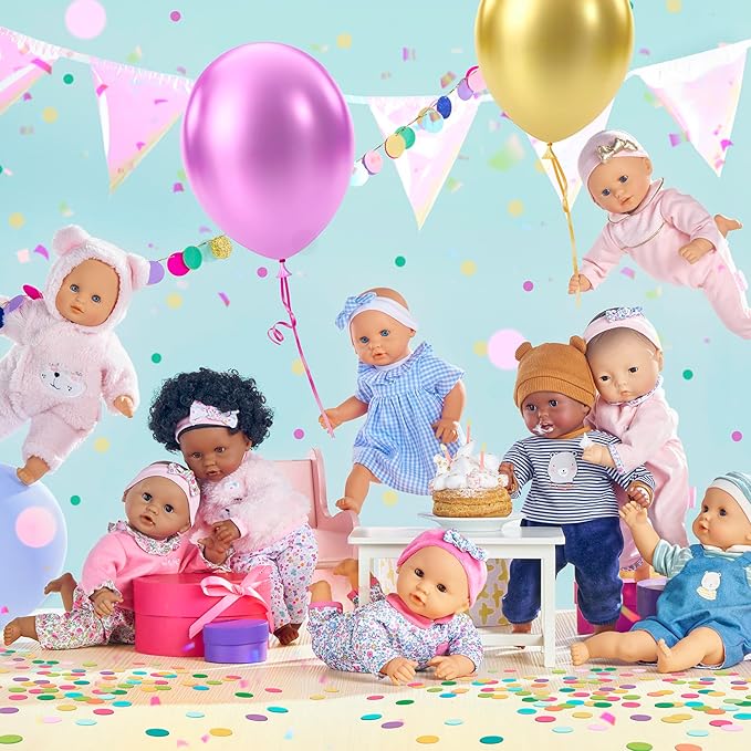 Corolle Bébé Calin Marius - 12" Soft Boy Baby Doll with Vanilla Scent, Pink Outfit & Sleeping Eyes for Girls Ages 18 Months+, Cute Reborn Realistic Baby Dolls for 2 Year Old Girls