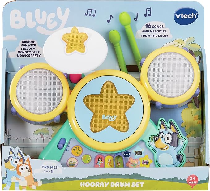 VTech Bluey Hooray Drum Set