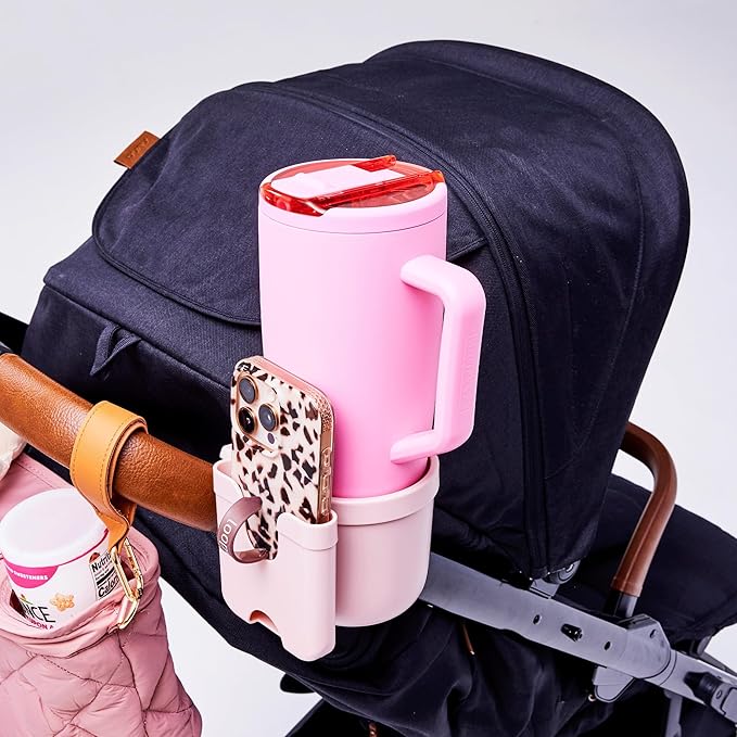 BrüMate Era Flip 40oz Tumbler with 100% Leakproof Covered Straw Lid | Hygienic Covered Straw | Insulated Stainless Steel Water Bottle with Handle | Cup Holder Friendly | BPA-Free (Neon Pink)