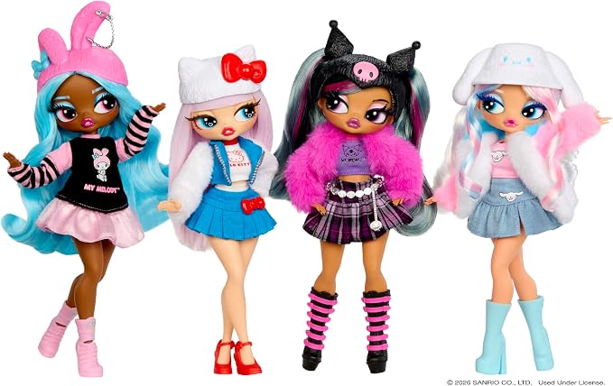 LOL Surprise OMG Loves Hello Kitty and Friends – Kuromi – Fashion Doll Inspired by Hello Kitty and Friends Character – Play & Display!