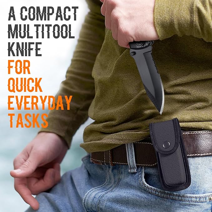 Fiance Gifts for Him, Multitool Knife, Fiance Gifts, Fiancé Christmas Practical Gift, Fiancé Gift for Camping, Hiking, Fishing, 20 in 1 Multitool
