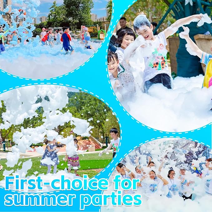 Jet Foam Machine for Party, Party Foam Machine Without Support, Foam Cannon for Garden, Pool, Indoor, Birthdays, Celebrations, and Backyard Events