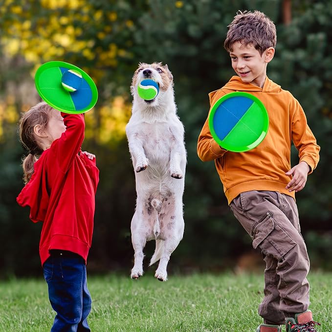 Toss and Catch Ball Set & Paddle Ball, Outdoor Games for Kids Toys, Christmas Family Games, Beach Pool Camping Yard Game Outside Toys, Gifts for Boys Girls 3 4 5 6 7 8 9 10 11 12 Years Old