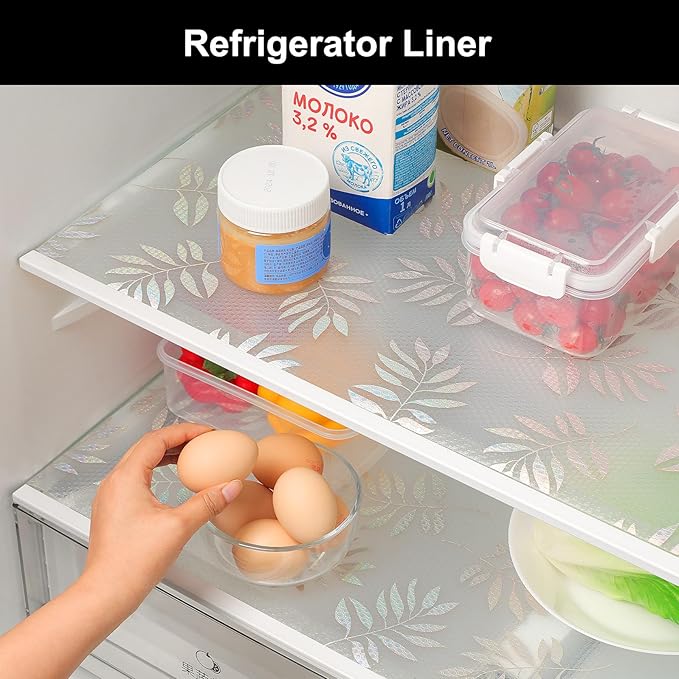 Cooyes Shelf Liner – Premium Non-Adhesive Cabinet & Drawer Liner for Kitchen – Waterproof Shelf Paper with Modern Pattern – Durable EVA Cabinet Mat – Easy to Cut （24" W x 120" L）