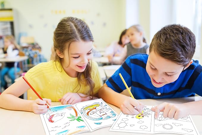 90shine 144PCS Summer Coloring Books for Kids in Bulk Ages 4-8, End of The Year Gifts from Teacher for Students Beach Pool Birthday Party Favors
