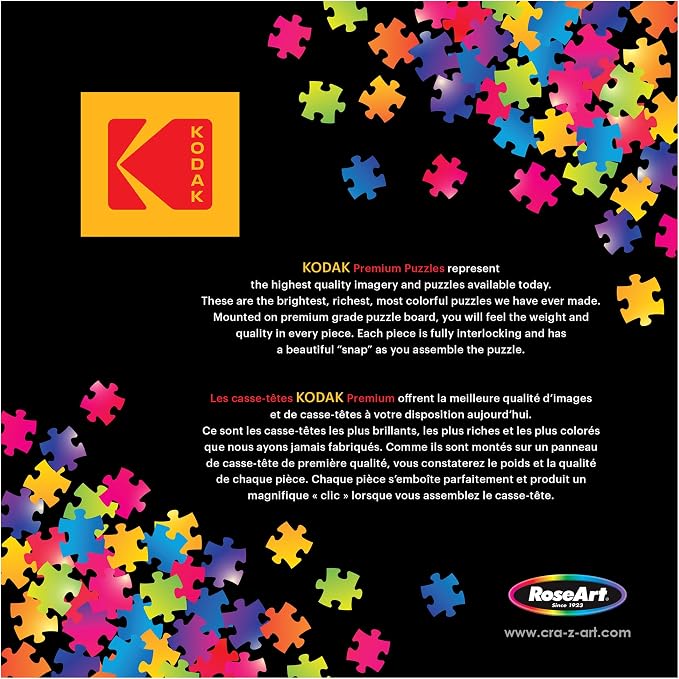 Roseart - Kodak Premium - Lake Swimming - 1000 Piece Jigsaw Puzzle for Adults
