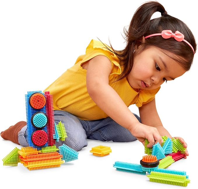 Battat – Bristle Blocks – STEM Interlocking Building Blocks – 36 Pieces Playset – Developmental Toys for Toddlers & Kid – Basic Builder Box – 2+ Years