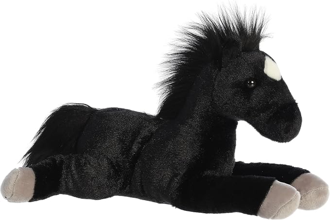 Aurora® Adorable Flopsie™ Blackjack™ Stuffed Animal - Used to Create Imaginative Play Adventures - Perfect for Birthdays, Kids and Adults, All Ages - Black 12 Inches
