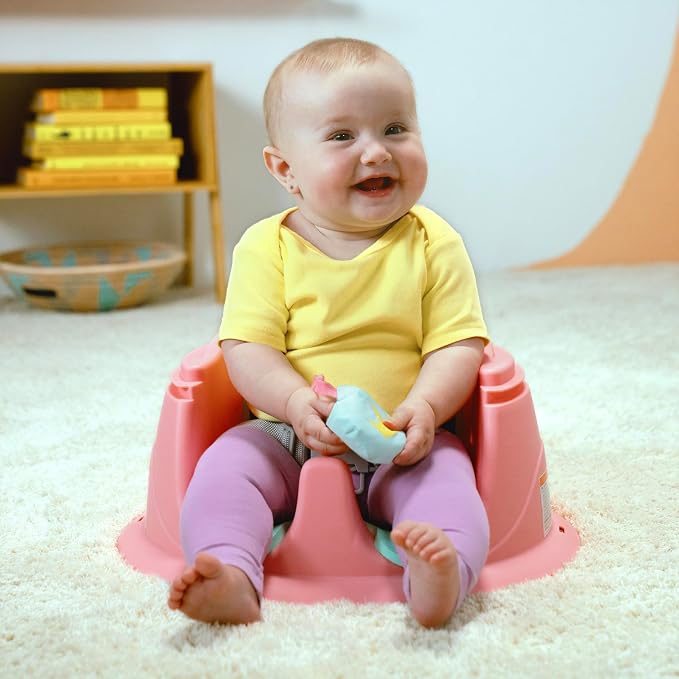 Bright Starts Disney Princess SuperSeat, Fun Baby Seat for Sitting Up, Playtime, and Meals, Ages 4 Months to 4 Years, Pink