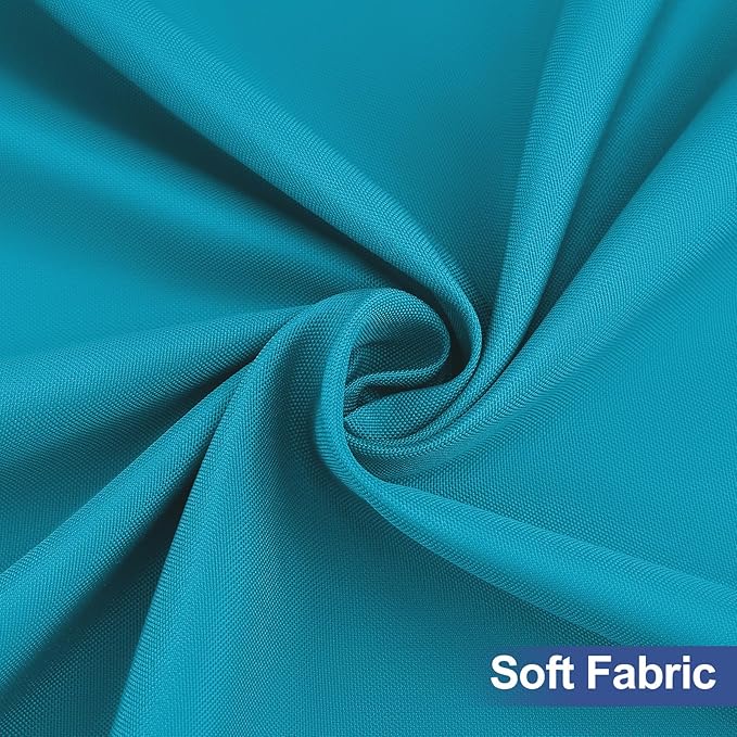 homing Rectangle Table Cloth Cover, Waterproof Polyester Elastic Fitted Tablecloth, Fits for 8 Foot Folding Tables, Washable Table Protector for Picnic, Camping, Outdoor (Teal, 36" x 96")