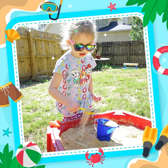 Pool Party Favors Beach Party Favors - 60 PCS Pool Toys For Kids Ages 3-8 Beach Balls Bulk, Sand Bucket and Shovels Set, Kids Sunglasses Bulk, Beach Summer Toys, Pool Party Supplies,Sand Toys