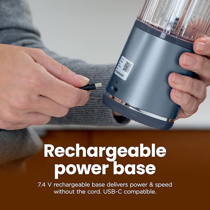 Ninja Blast Portable Blender, Cordless, 18oz. Vessel, Personal Blender For-Shakes and Smoothies, BPA Free, Leakproof-Lid and Sip Spout, USB-C Rechargeable, Dishwasher Safe Parts, Tinted Pink, BC151PK