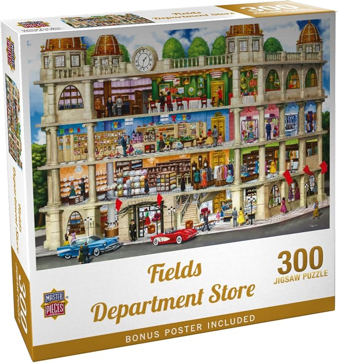 Masterpieces 300 Piece Jigsaw Puzzle for Adults and Families - Fields Department Store - 19.25"x26.63"