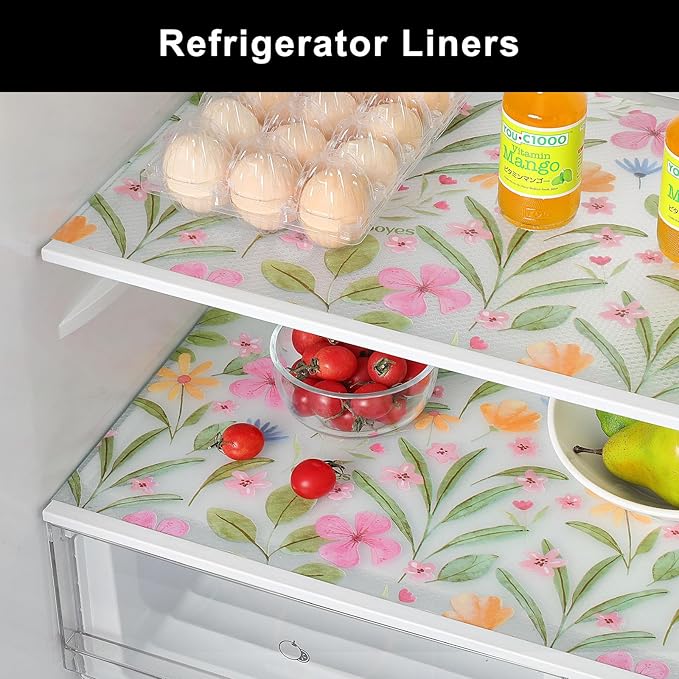 Cooyes Shelf Liner – Premium Non-Adhesive Cabinet & Drawer Liner for Kitchen – Waterproof Shelf Paper with Modern Pattern – Durable EVA Cabinet Mat – Easy to Cut （24" W x 360" L）