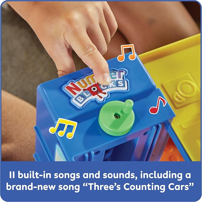 hand2mind Counting Car Garage, Race Car Track, Toy Vehicle Playsets, Parking Garage, Pretend Play Sets for Preschoolers, Preschool Math Learning Activities, Numbers for Toddlers, Kids Birthday Gifts