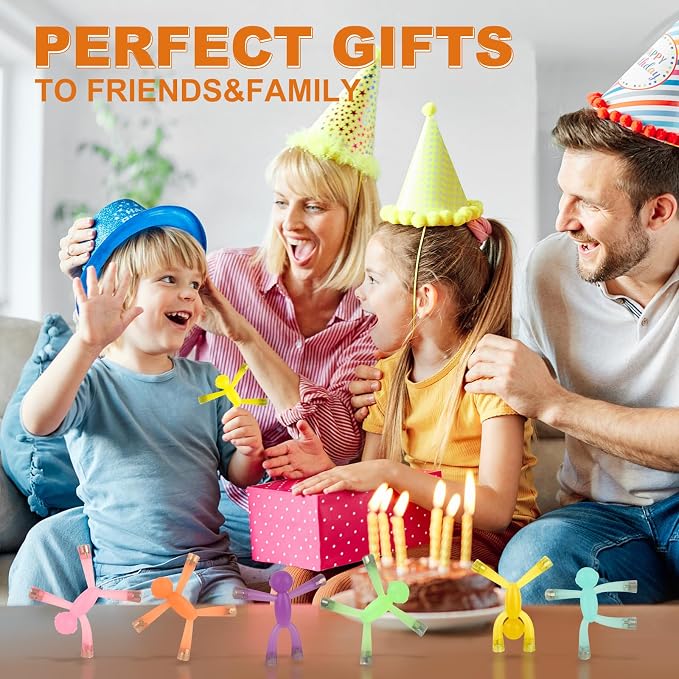 Laleay 12pcs Magnetic People for Refrigerator, Fridge Magnets for Adults Kids Gifts, Magnetic Men for Teens Gifts, Kids Sensory Toys