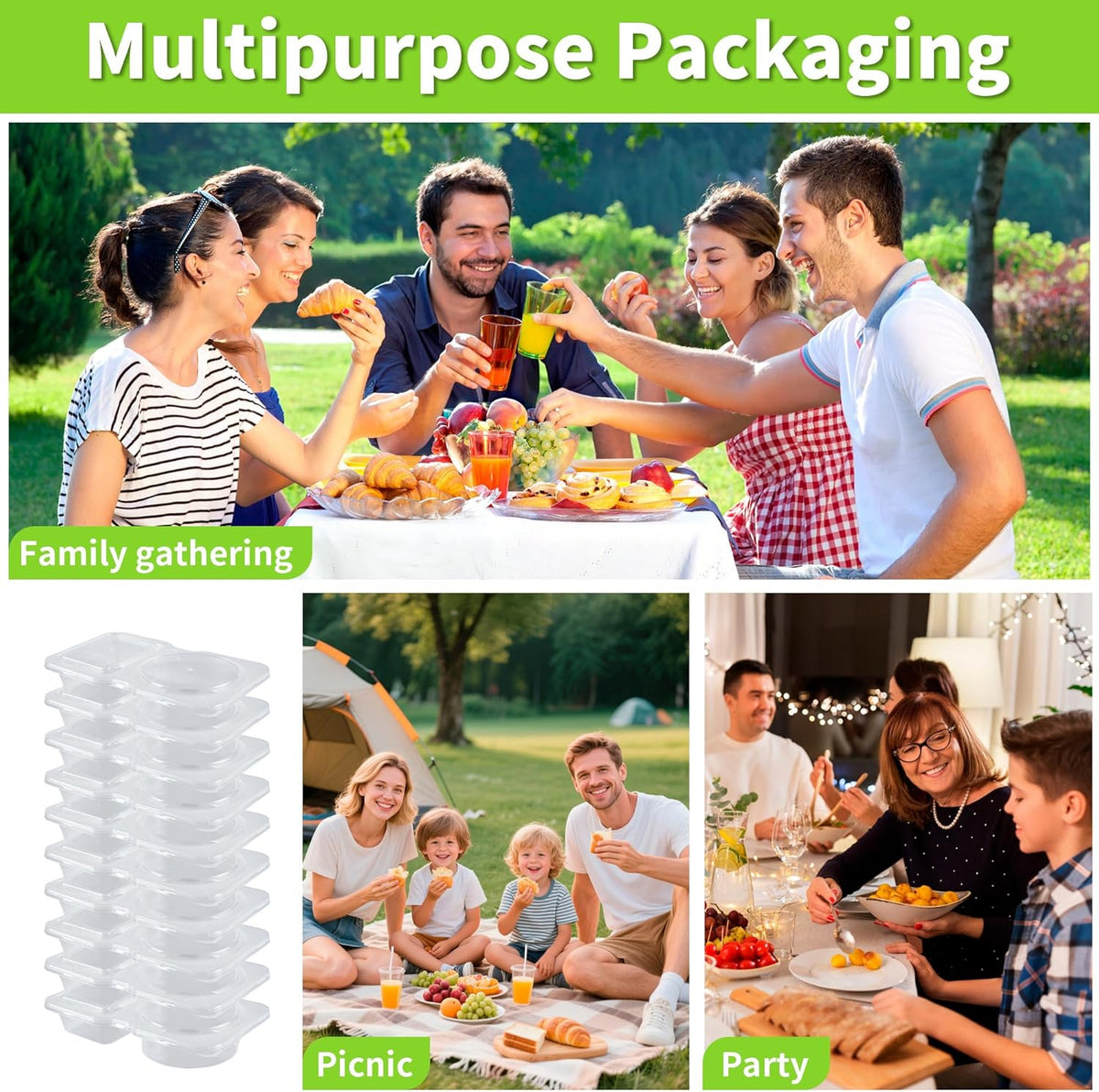 30 Sets 4.5 Oz Reusable Snack Containers Double Compartment Snackle Box Container with Lids - Leak-Proof BPA-Free kids adults Food Storage, Ideal for Kids School Lunches, Meal Prep, Takeout
