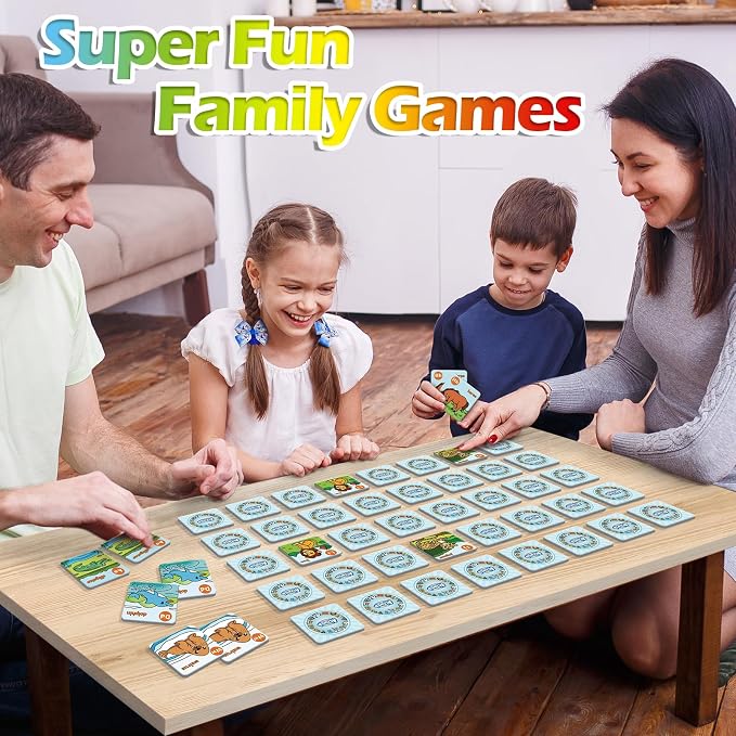 Aizweb Alphabet Match Game,Memory Game,52 Pcs ABC Learning Letter Flash Cards for Toddlers Ages 3 4 5,Educational Toys for Pre K Preschool Kindergarten Learning Activities Classroom Must Haves